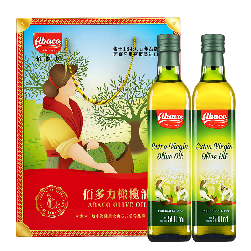 佰多力橄欖油健康禮盒（紅）特500ml×2